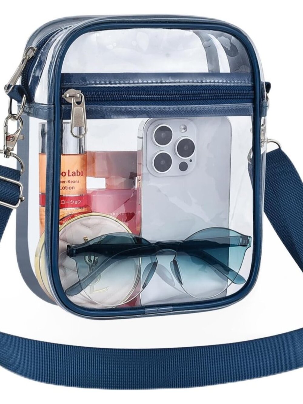 Clear Purse for Stadium Events Transparent Messenger Bag | Stadium Approved Clea